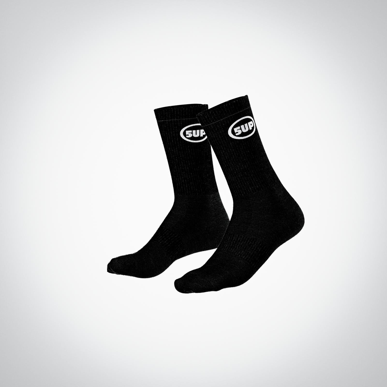 Black "5UP" Socks